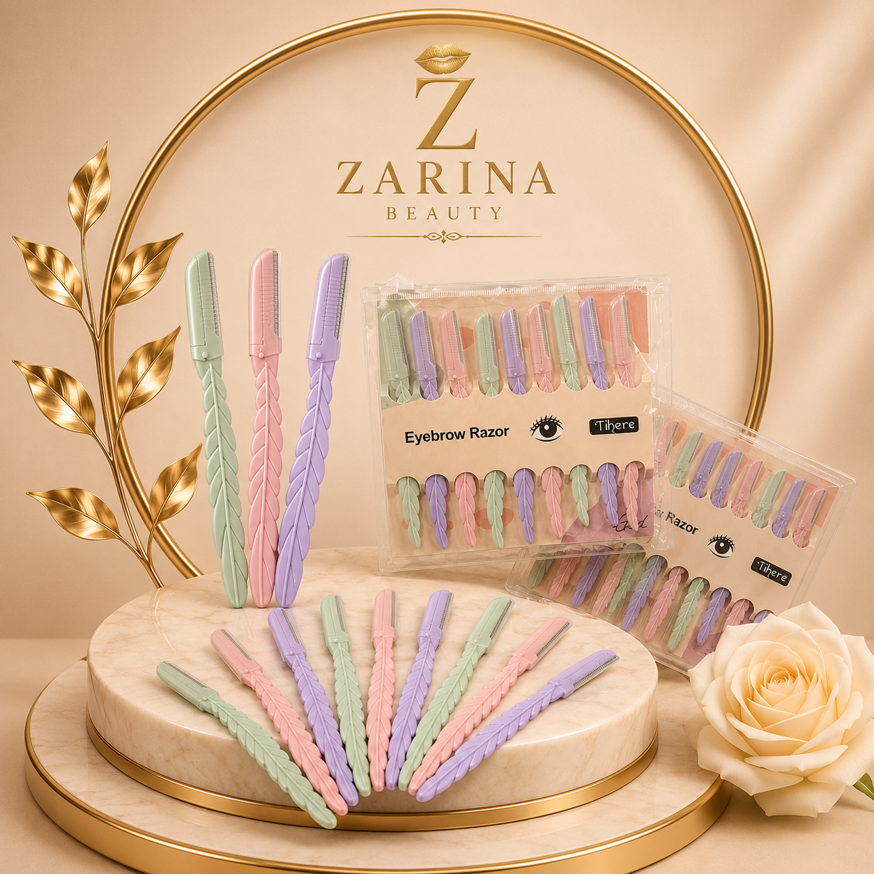 تیغ ابرو طرح برگ